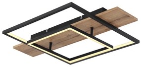 Globo 67289D - Plafonieră LED dimabilă VANNI LED/24W/230V maro/negru