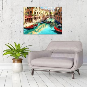 Tablou pe sticlă - Veneția (70x50 cm)