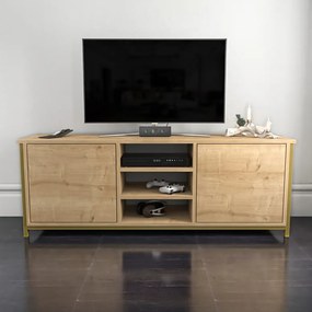 Comoda TV Otis - Gold, Oak