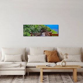 Tablou - Panorama (cu ceas) (90x30 cm)