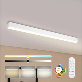 Brilagi - Plafonieră LED cu dimmer SLEEKLINE LED/40W/230V Wi-Fi Tuya albă+telecomandă