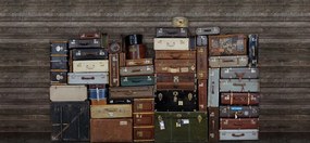 Tapet STACKED SUITCASES