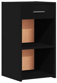 840578 vidaXL Noptieră, negru, 35x34x65 cm, lemn compozit