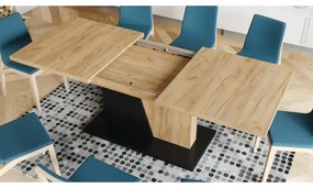 Masă extensibilă NINO stejar craft/negru