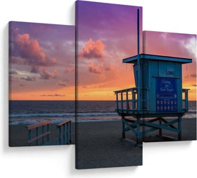 Tablou de pe plaja Santa Monica (90x60 cm)
