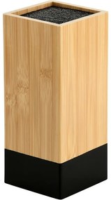 Kesper 58030 Suport pentru cuțite din bambus 10 x10 x 23 cm, negru