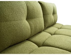 Canapea extensibilă 3 locuri cu spațiu de depozitare NUORO, verde