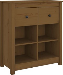vidaXL Servantă, maro miere, 70x35x80 cm, lemn masiv de pin