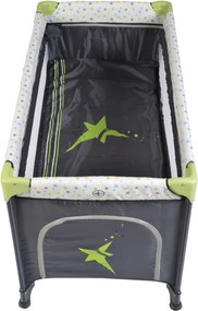 Patut pliant transformabil in tarc copii NOVOKIDS™ Little Star NEST, 60X120 cm, 2 Niveluri, Pliabil, Cu geanta transport inclusa, Fermoar acces