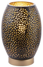 Veioza metalica design decorativ NARRI auriu/negru 24002S GL