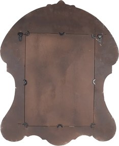 Oglinda de perete, bej, din lemn, aspect vintage, 69x3x84 cm