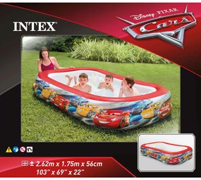 Intex Piscina Cars, multicolor, 262x175x56 cm