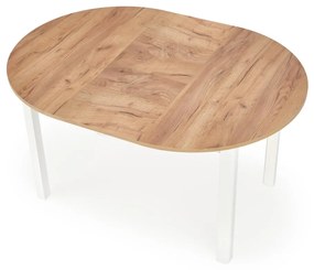 Masa extensibilă Ringo stejar/alb – L102-142xl102xh76 cm