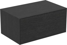 Dulap baza suspendat Ideal Standard Atelier Conca finisaj stejar inchis 1 sertar cu blat 80 cm