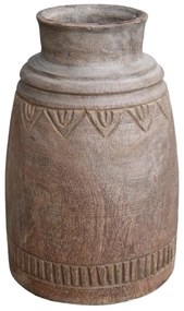 Vas decorativ din lemn reciclat, H44 cm ,Grimaud