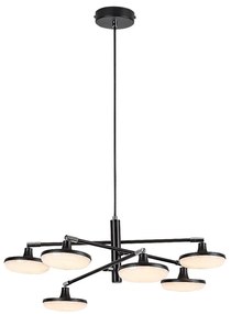 Lustra suspendata cu 6 surse de lumina LED Madi