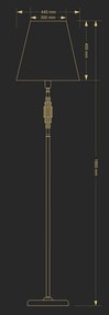 Lampadar design clasic realizat manual Fellino