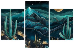 Tablou - Noapte turcoaz (90x60 cm)