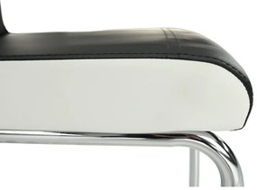 Scaun de sufragerie Nacton (negru + alb). 808088