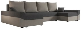Supermobel Canapea extensibilă în formă de U DENVER N, 311x90x140, sawana 05/sawana 21