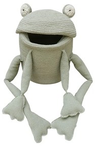 Coș de jucării pentru copii verde deschis din material textil ø 23x35 cm Fred the Frog – Lorena Canals