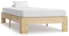 Cadru de pat, 90 x 200 cm, lemn masiv de pin lemn, 90 x 200 cm