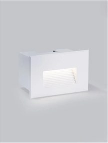 Spot LED incastrabil exterior, ambiental, IP65, POLKA alb