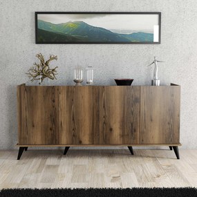 Dulap Emir (Nuc + Marmură neagră). Promo -10%. 1072366
