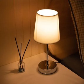 Deuba Lampa de masa Lumiere 32x13x13cm - alba
