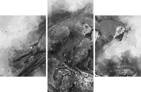 Tablou - Acuarelă papagali (90x60 cm)