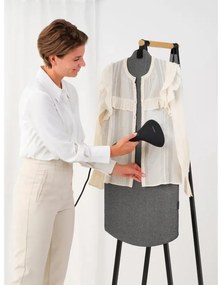 Accesoriu pentru calcarea cu aburi pe verticala Brabantia Linn 1008936, Instalare usoara, Reglabil, Negru