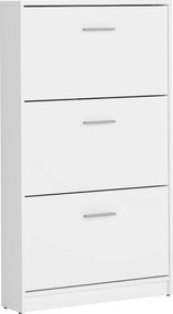 Pantofar NEPO PLUS, alb, PAL laminat, 70x18x121 cm