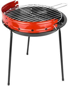 GRATAR ROTUND, 33 CM, NEGRU/ROSU, METAL