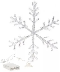 Decorațiune LED de Crăciun pentru fereastră 16xLED/3xAA alb cald