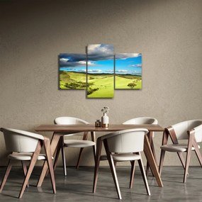 Tablou - Peisaj verde cu dealuri (90x60 cm)
