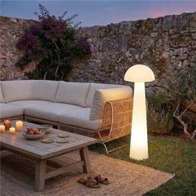 Lampă de exterior albă, verticală, 80 cm, cu LED inclus, IP44 - Fungi