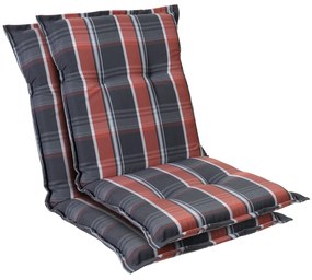 Prato, pernă tapițată, pernă pentru scaun, spătar mic, scaun de gradină, poliester, 50x100x8cm, 2 x pernă