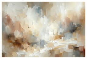 Tablou abstracție delicată în bej