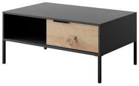 Măsuță de cafea Rastafa 2S (Stejar artisan + Negru). 1071384