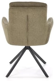 Set 4 scaune rotative K536 stofa olive