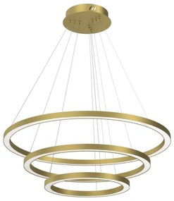 Lustră LED pe cablu GALAXIA LED/85W/230V aurie