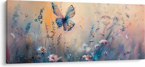 Tablou - Pajiște cu Fluture II (120x50 cm)