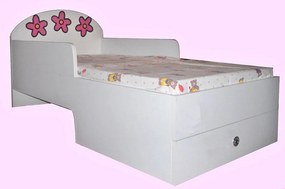 Pat fete "Flower" cu sertar