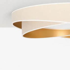 BRILAGI- plafonieră LED VELVET TWIST LED/24W/230V 4000K Ø 55 cm alb/auriu