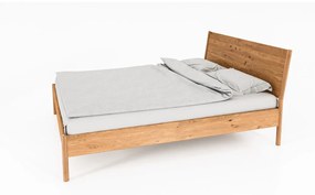 Pat din lemn de stejar 90x200 cm Pola – The Beds