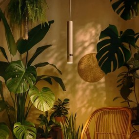 Lustră pe cablu Brilagi POKER 1xGU10/25W/230V bej