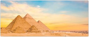 Tablou cu piramidele din Egipt (120x50 cm)