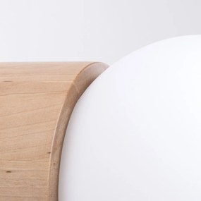 Aplică de perete albă/în culoare naturală ø 12 cm Surtur – Sollux