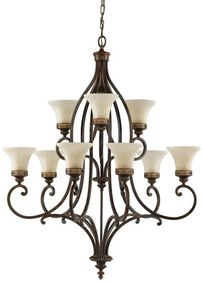 Lustră pe lanț DRAWING Feiss FE-DRAWING-ROOM9 ROOM 9xE27/60W/230V