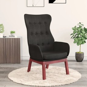 Scaun de relaxare, negru, material textil 1, Negru